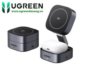 Trạm sạc nhanh gấp gọn từ tính Ugreen Qi2 2in1 35316