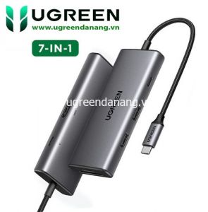 Hub Chuyển Type-C ra HDMI 4K@30Hz, USB 3.2, Đầu Đọc Thẻ Ugreen 15531
