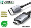cap-chuyen-doi-displayport-to-hdmi-dai-1m-ho-tro-4k60hz-2k60hz-1080p120hz-ugreen-15773-dp119 - ảnh nhỏ  1