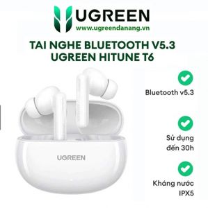 Tai nghe Bluetooth v5.3 HiTune T6 Chống ồn chủ động ANC Sử dụng đến 30h Ugreen 15158