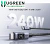cap-sac-type-c-co-man-hinh-ugreen-65866-240w-dai-1m - ảnh nhỏ  1