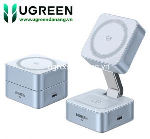 Đế Sạc Không Dây Từ Tính 2-trong-1 25W MagFlow UGREEN 55960B