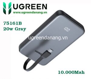 Pin sạc dự phòng Mini PD Type C Sạc Nhanh 20w 30w 10.000mAh Thiết Kế Nhỏ Gọn - UGREEN 75161B Pin sạc dự phòng Mini PD Type C Sạc Nhanh 20w 30w 10.000mAh Thiết Kế Nhỏ Gọn - UGREEN 75161B
