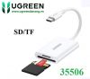 dau-doc-the-sd/tf-usb-3-0-chuan-type-c-ugreen-35506-cao-cap-ho-tro-the-2tb - ảnh nhỏ  1