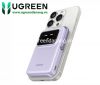 pin-sac-du-phong-dung-cho-dien-thoai-co-sac-khong-day-cho-iphone-mau-tim-10000mah-qi2-15w-1c-lcd-uno-ugreen-45337 - ảnh nhỏ 2