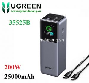 Pin sạc dự phòng Nexode 25000mAh 200W sạc nhanh 3 cổng Ugreen 35525B có màn hình cao cấp