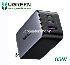 Bộ sạc nhanh 3 cổng USB Type-C QC4.0+ PD 65W Ugreen 25870