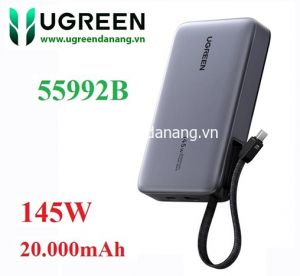 Pin dự phòng Nexode 20000mAh công suất 145W cho điện thoại laptop Ugreen 55992B/PB551 cao cấp