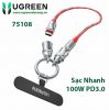 cap-du-lieu-ugreen-dual-type-c-co-day-deo-sac-nhanh-100w-ugreen-surprise-connect-series-l515-75108 - ảnh nhỏ  1