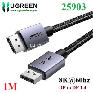 Cáp Displayport 1.4 hỗ trợ 8K@60Hz 4K@240Hz dài 1M Ugreen 25903 cao cấp