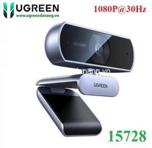 Webcam HD 1080P@30Hz cho PC, lấy nét cố định Ugreen 15728/CM678 cao cấp