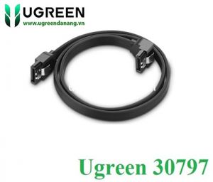 Cáp SATA 3.0 truyền tốc độ cao 6Gb/s dài 0.5m bẻ góc 90 độ Ugreen 30797 chính hãng
