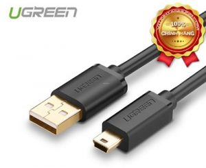 Cáp Mini USB to USB 2.0 Ugreen 10385 mạ vàng dài 1,5m chính hãng