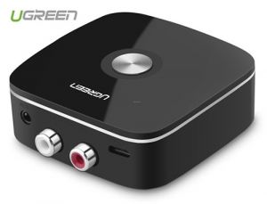 Thiết bị nhận Bluetooth 5.0 Music Receiver cho loa, amply hỗ trợ cổng 3.5mm + RCA chính hãng Ugreen 30445 cao cấp