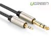 cap-audio-3-5mm-sang-6-5mm-boc-soi-nilon-dai-1m-ugreen-10625 - ảnh nhỏ  1