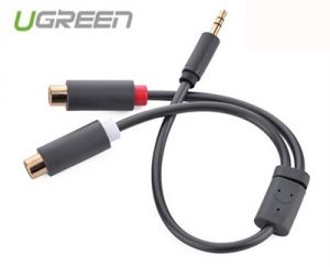 Cáp Audio 3.5mm to 2RCA Âm Cao Cấp Ugreen 10547