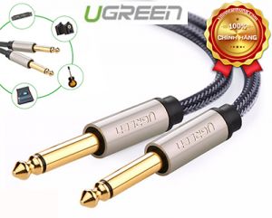 Cáp Audio 6,35mm Mono Jack Mạ Vàng Dài 1M Cao Cấp Ugreen 10636