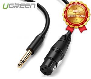 Cáp Audio 6.35mm sang Canon (XLR) Cao Cấp Dài 1M Ugreen 20717