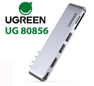 Bộ chuyển Dual USB Type C to HDMI+USB 3.0+ Card Reader + Type C Ugreen 80856