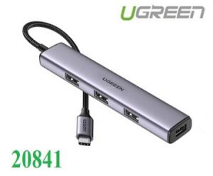 Bộ chia USB Type-C ra 4 cổng USB 3.0 vỏ nhôm Ugreen 20841 cao cấp