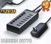 hub-usb-7-cong-usb-3-0-ugreen-90307-90305-cm481-co-nut-cong-tac-nguon-12v/2a - ảnh nhỏ  1