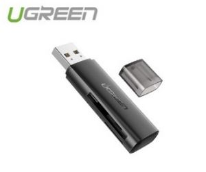 Đầu đọc thẻ SD/TF chuẩn USB 2.0 chính hãng Ugreen 60721 cao cấp