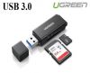 dau-doc-the-sd/tf-chuan-usb-3-0-toc-do-5gbps-ugreen-40752-black-cao-cap - ảnh nhỏ  1