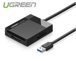 Đầu đọc thẻ USB 3.0 dài 0.5 hỗ trợ SD/TF/MS/CF Ugreen 30333 50cm , 30231 1m cao cấp :