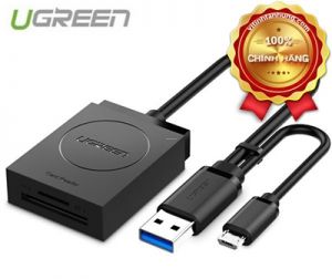 Đầu đọc thẻ nhớ Micro SD/ SD chuẩn USB 3.0 + OTG Ugreen 20203