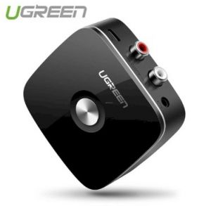 Bộ nhận âm thanh Bluetooth chuẩn 5.0 giắc 3.5mm và bông sen hổ trợ SRCC Ugreen 10399 BT 5.0 Màu Đen