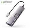 bo-chia-usb-3-0-ra-3-cong-usb-3-0-lan-gigabit-1000mbps-ugreen-60812-cao-cap - ảnh nhỏ  1