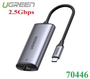 Cáp chuyển USB Type-C to LAN 2.5Gbps Ugreen 70446 cao cấp