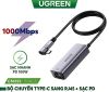 cap-chuyen-doi-usb-type-c-sang-lan-10/100-mbps-ethernet-va-cong-sac-nhanh-type-c-pd-100w-ugreen-80605-hang-chinh-hang - ảnh nhỏ  1