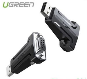 Đầu chuyển đổi USB 2.0 to Com âm DB9 rs232 Ugreen 80111 chính hãng