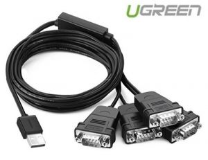 Cáp USB to 4 RS232 ( USB to 4 Com) chính hãng Ugreen 30770 cao cấp