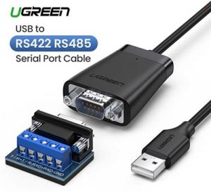 Cáp USB 2.0 to Com DB9 rs422+485 dài 1,5m Chipset FTDI Ugreen 60562