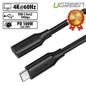 Cáp nối dài USB Type-C 3.1 GEN2 (Male/Female) hỗ trợ 4k@60hz dài 1m Ugreen 10387 cao cấp