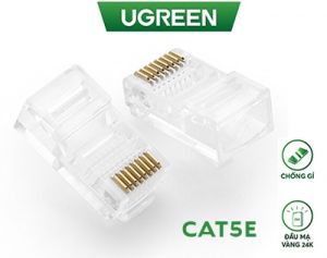 Đầu bấm mạng RJ45 cat 5e 50c/hộp chính hãng Ugreen 20331 cao cấp