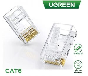 Hạt mạng CAT6 xuyên thấu 100c Unshielded Plug 3U Modular Ugreen 20800 cao cấp