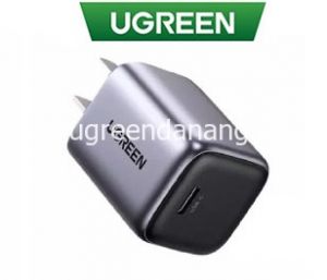 Củ sạc nhanh GaN 30W màu trắng Ugreen 15326 (Space Gray)