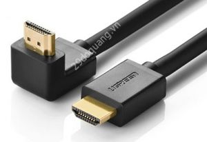 Cáp HDMI 1.4 Dài 1M Đầu Bẻ Góc Vuông Cao Cấp Ugreen 10120 (1m) 10121 (2m) (Bẻ Lên)