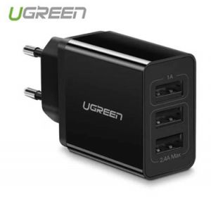 Củ sạc nhanh 15w 3 cổng USB Ugreen 50816 chính hãng