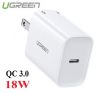 cu-sac-nhanh-18w-usb-type-c-ho-tro-qc-3-0-ugreen-70226-cao-cap - ảnh nhỏ  1