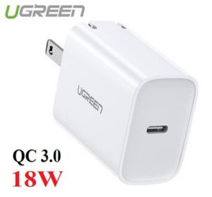 Củ sạc nhanh 18W USB Type-C Hỗ trợ QC 3.0 Ugreen 70226 cao cấp