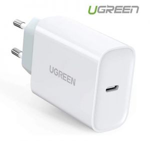 Củ sạc nhanh USB Type-C 30W PD3.0 màu trắng Ugreen S127B70161CD 70161 - Hàng chính hãng