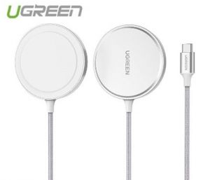 Sạc không dây 5W MagSafe màu bạc Ugreen 80661 CD284