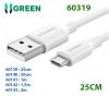 cap-sac-truyen-du-lieu-usb-2-0-sang-micro-usb-ho-tro-sac-nhanh-025m-mau-trang-ugreen-60139 - ảnh nhỏ  1