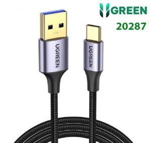 Cáp sạc nhanh, truyền dữ liệu USB 3.0 sang USB-C màu đen Ugreen US187 20287