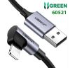 cap-sac-du-lieu-usb-2-0-to-lightning-be-goc-90-do-dai-1m-ugreen-60521 - ảnh nhỏ  1