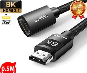 Cáp HDMI 2.1 nối dài 0,5M 8K Ugreen 40400 cao cấp chính hãng